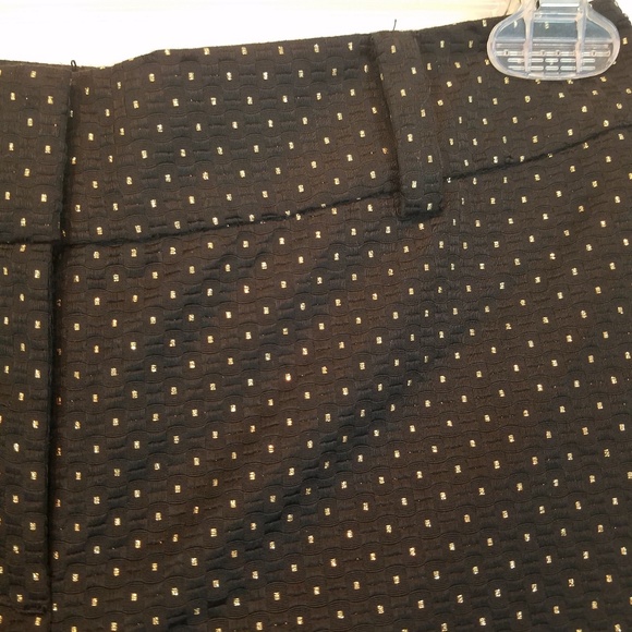 Ann Taylor | Petite Black and Gold Pants - Picture 3 of 7